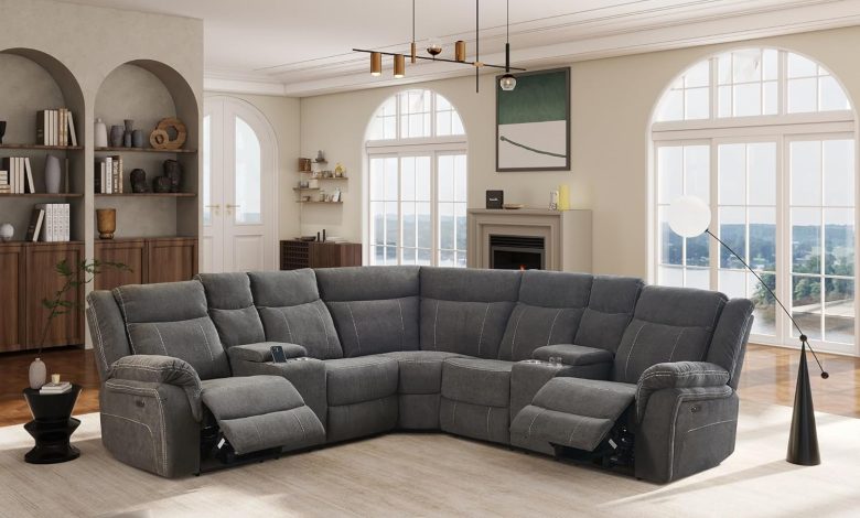 power reclining sectional sofa set